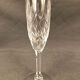 Série de sept flûtes à champagne, Cristal Saint-louis modèle Chantilly