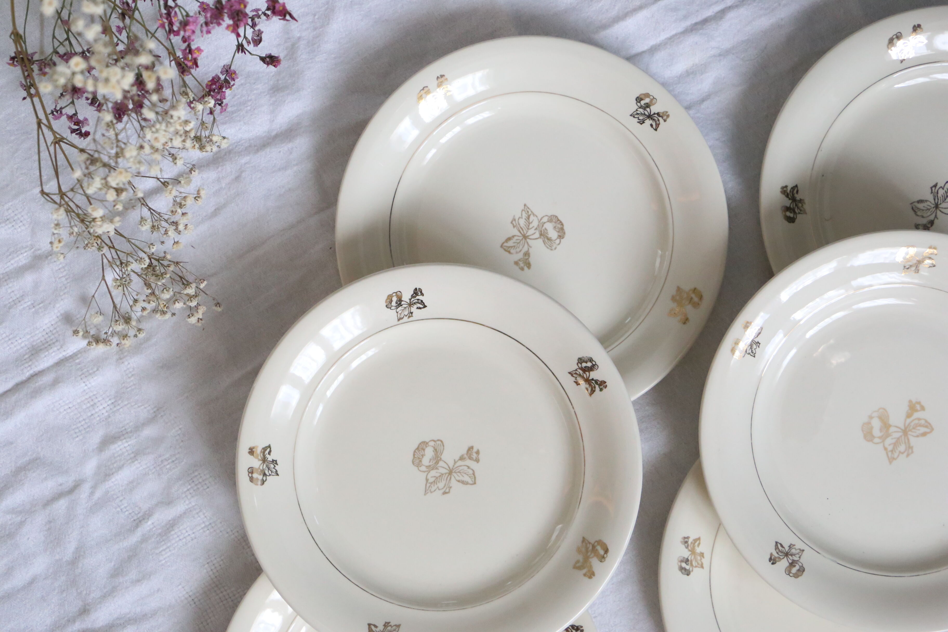 Set of 6 dessert plates Villeroy and Boch, vintage, Germany