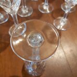 12 glasses of wine cooked Saint Louis model Chantilly