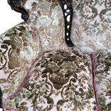 Divano et poltrone en style baroque piémontais en legno intagliato a mano e