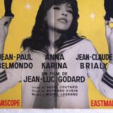 Movie poster "A Woman Is a Woman" 1961 Godard, Belmondo, Brialy...