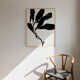 Illustration botanique en noir 50x70