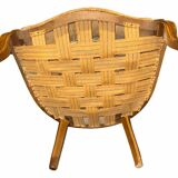 Fauteuil Bergère français ancien avec tapisserie florale – vers 1880–19