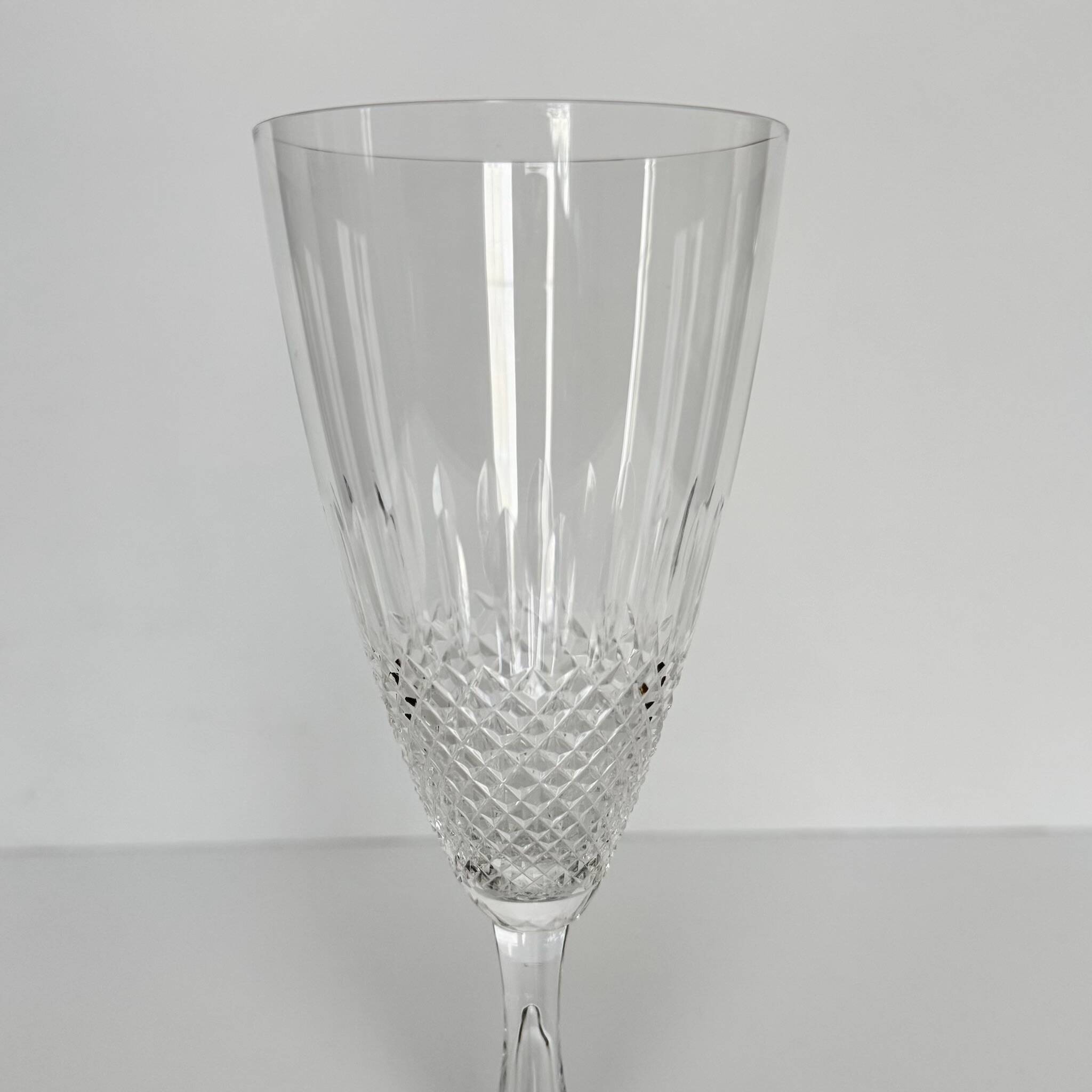 6 Crystal Wine Glasses by Lalique | “Chinon” Model from the 1960s