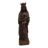 statue of the holy virgin in cast iron