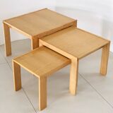 Model 777 ash nesting tables by Afra & Tobia Scarpa for Cassina, Italy 1960s