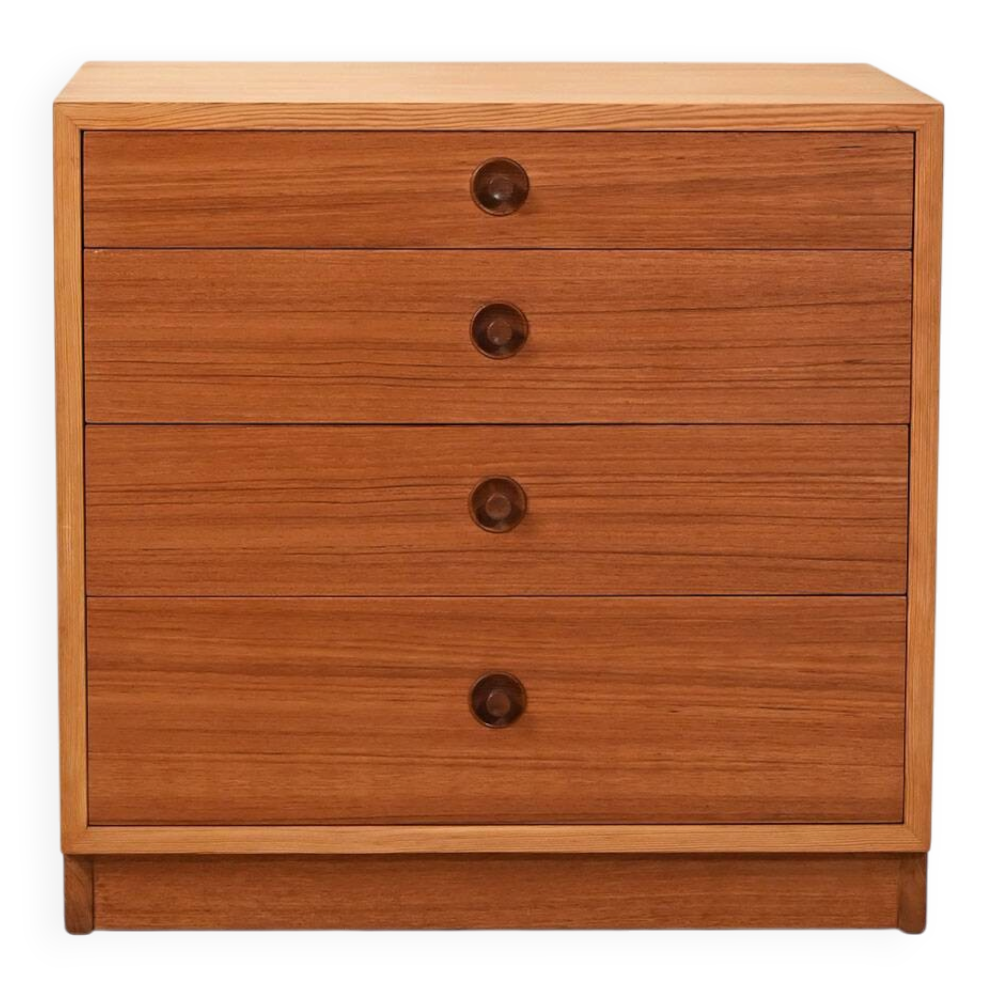 Commode en hêtre danois et teck par Børge Mogensen