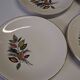 Set of 6 flat plates from Digoin Sarreguemines in good condition.