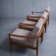 Set of 3 Scandinavian armchairs by Carl Straub - Vintage 1950s 1960s