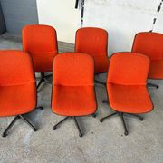 Charles Pollock (1902-1988) Series Of Six Comforto Edition Chairs Circa 1970