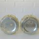 Pair of Wall Sconces / Vintage Ceiling Light / Flush Mount Fixtures 1970's