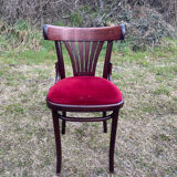 Velvet bistro chairs