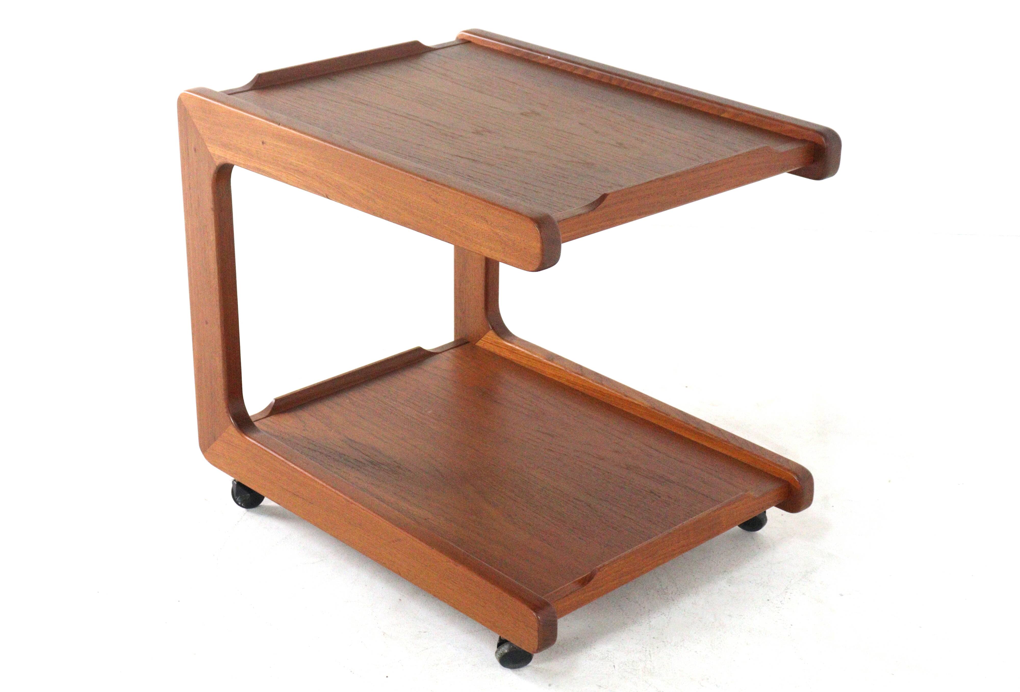 Danish design teak trolley - mid century modern design