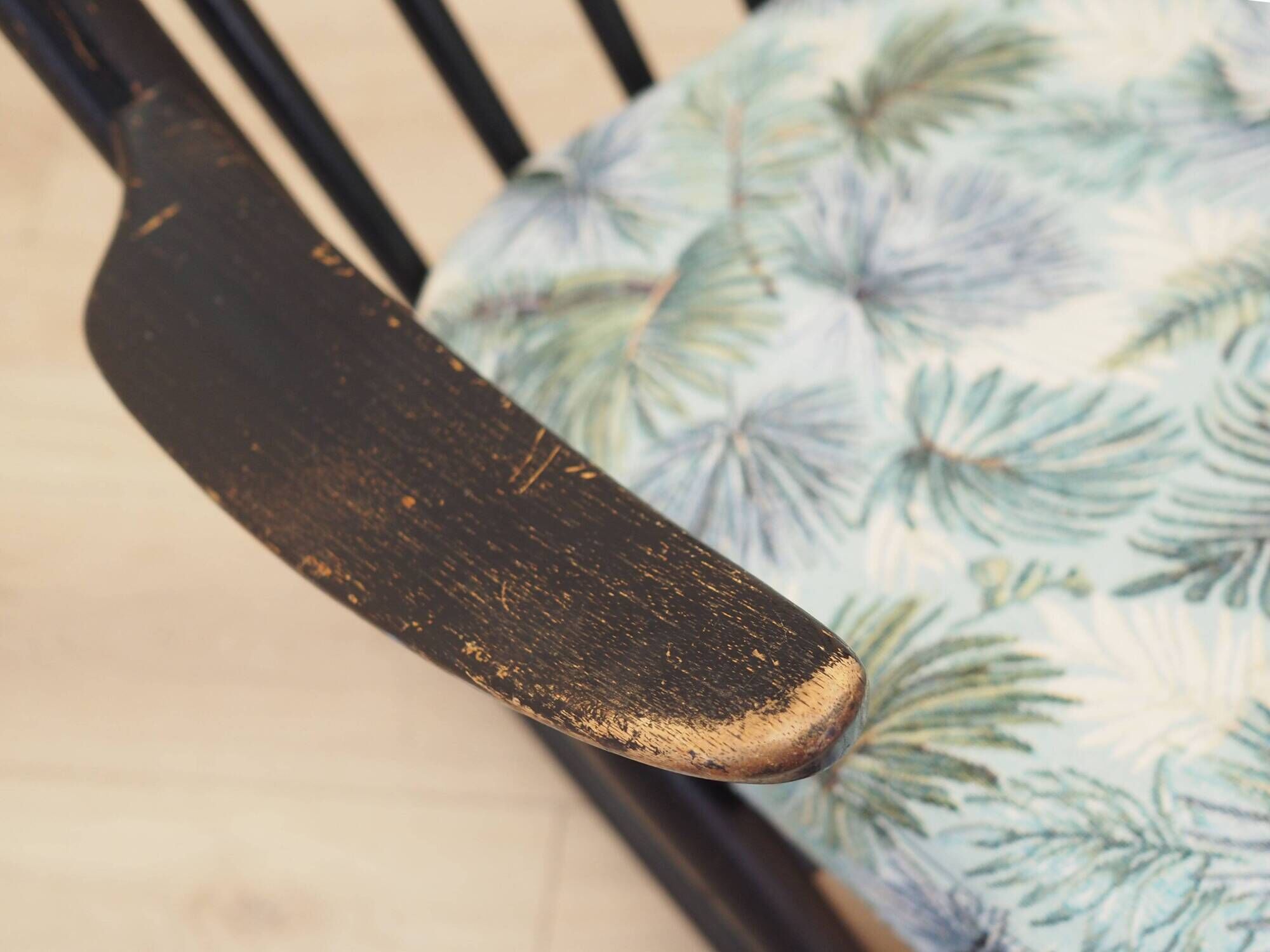 Reenskaug Rocking Chair for Bramin, Black Teak, 1960s