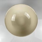 Half-porcelain salad bowl Badonviller, blue flower pattern, early 20th century.