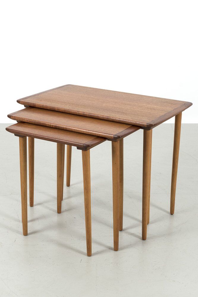 Danish Nesting Tables, Set of 3