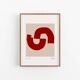 Abstract composition giclee print, 50x70cm