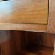 Pair of Art Deco bedside tables with flame veining, 1930s.
