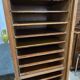 Vintage gm radia cabinet with curtain – office furniture from the 1930s/40s.
