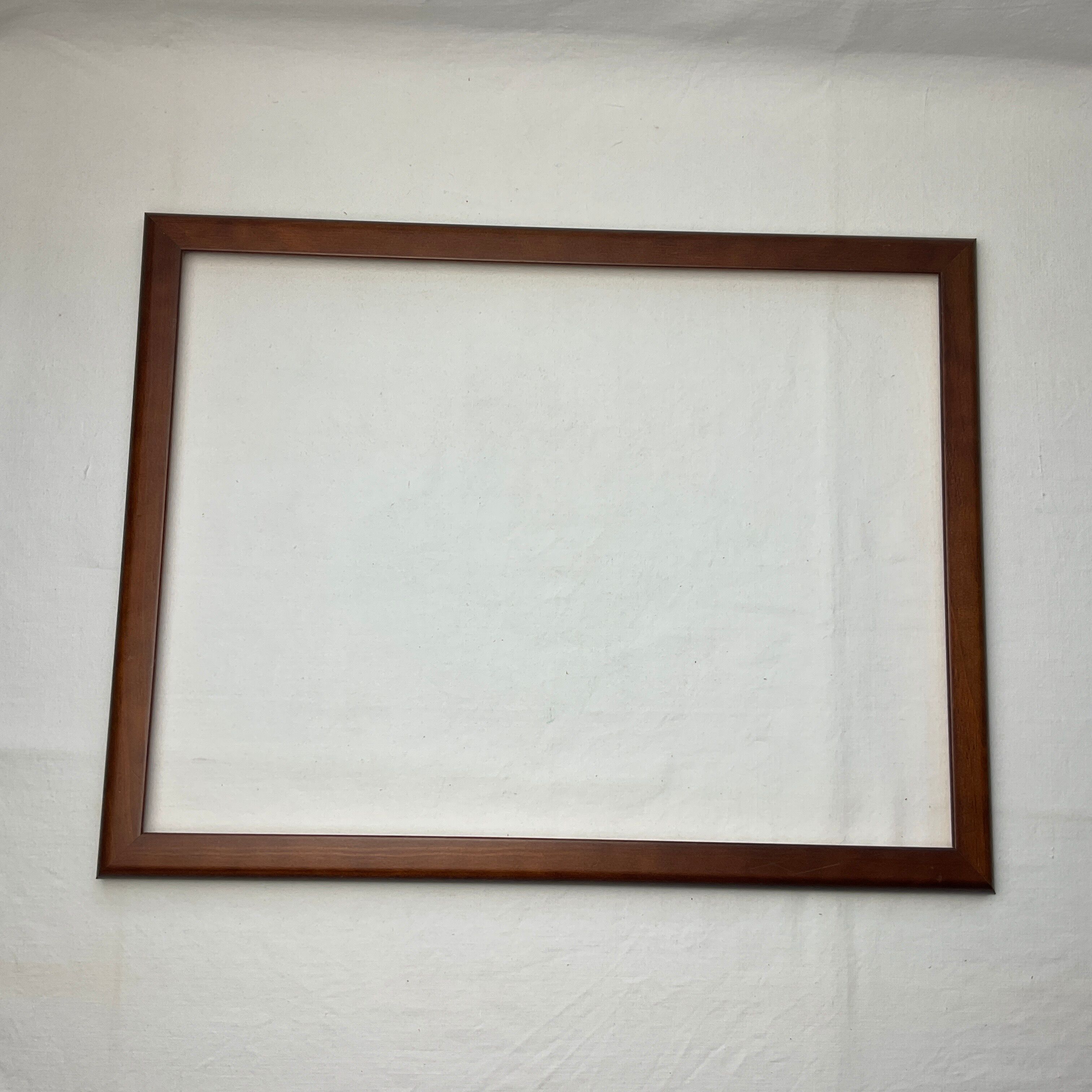 Large dark wood frame