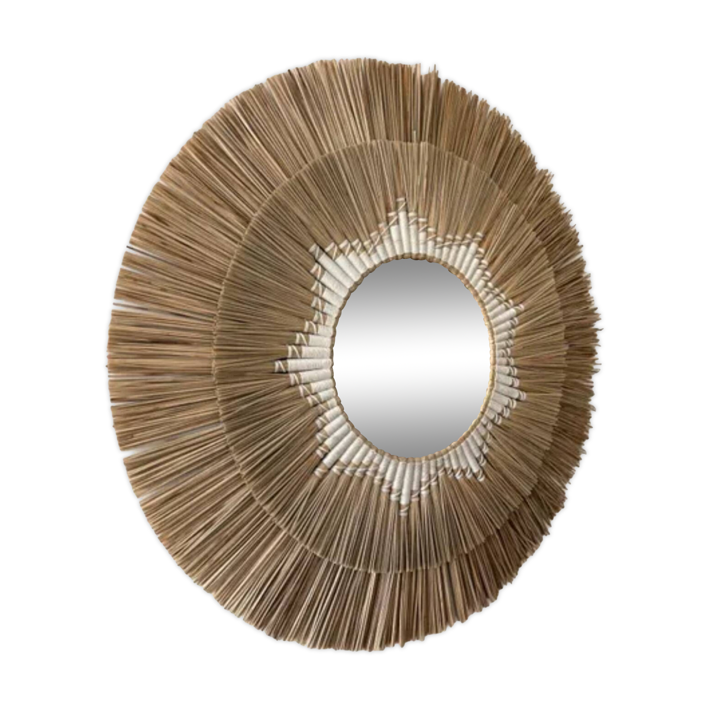 Natural fiber mirror