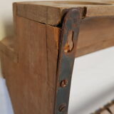Old wall shelf - Burmese teak rack - 53 x 15.5 x 39 cm