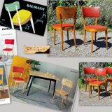 Set 6 chairs baumann n°277 years 50