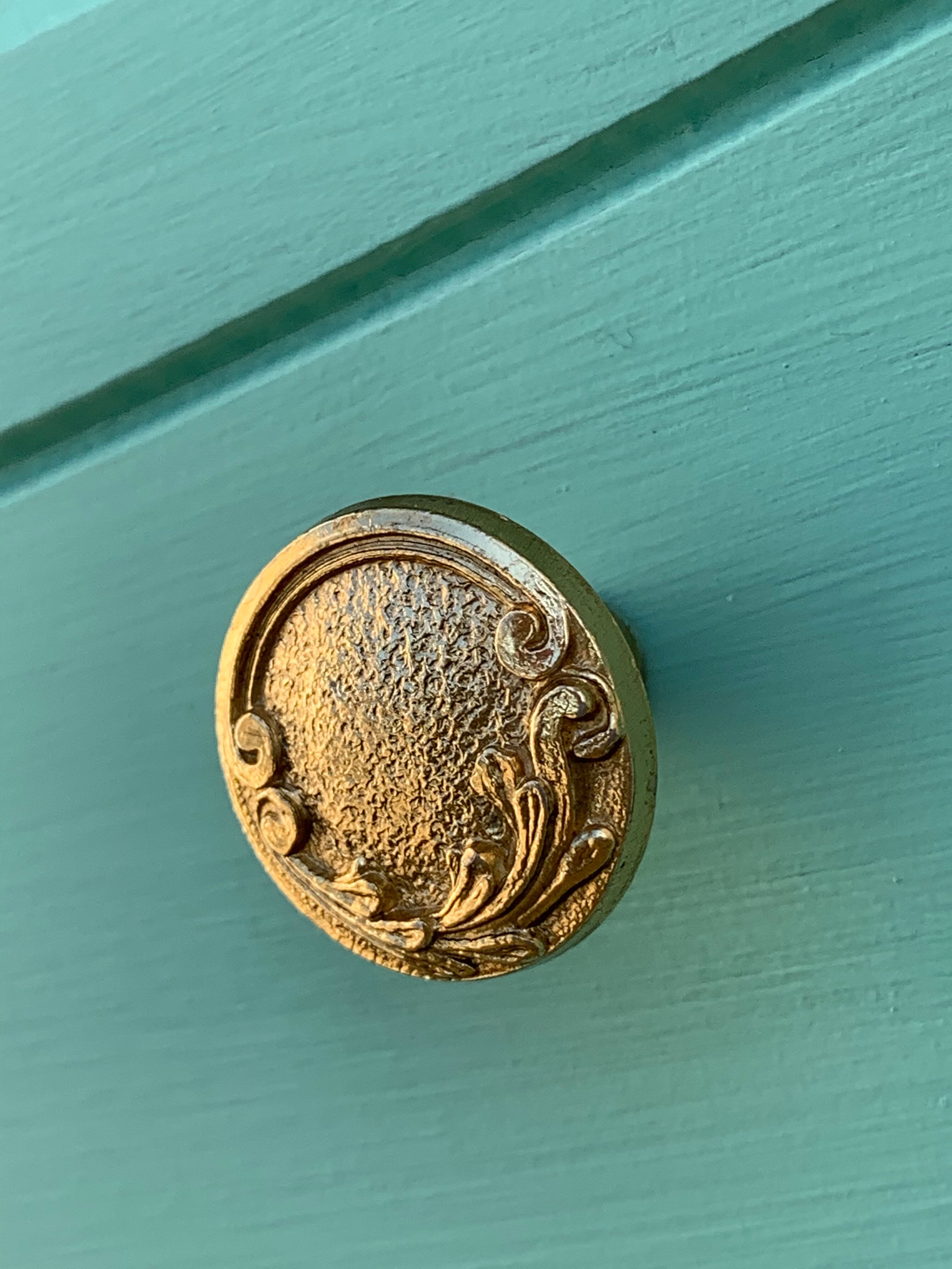 Vintage mint green chest of drawers 1950