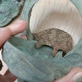 Billiard corner, bronze door knocker