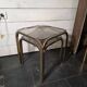 1970s golden metal nesting table
