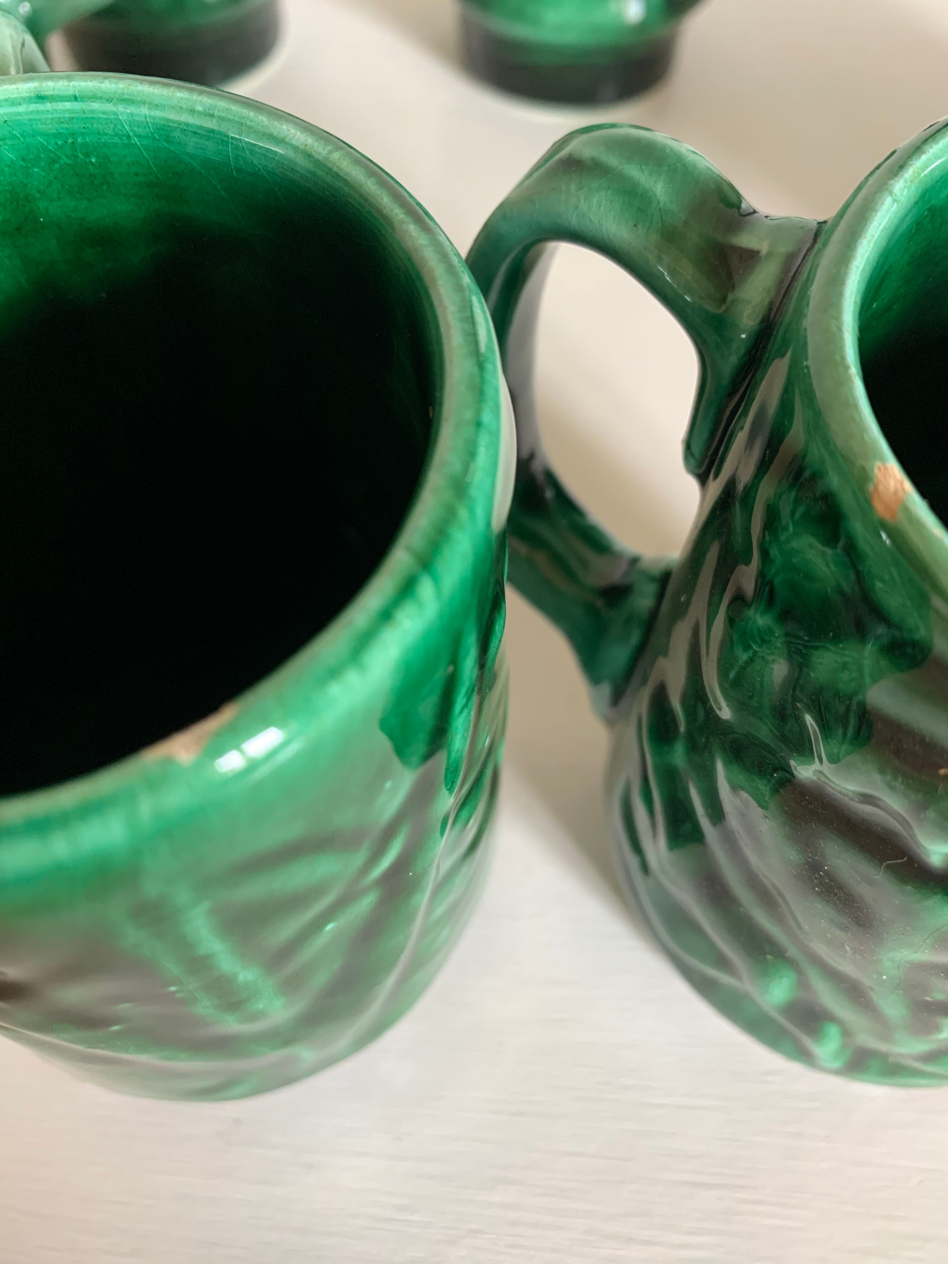 Service at orangeade art deco ceramic