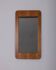 VINTAGE 1960S WALL MIRROR IN WOOD, ITALIAN DESIGN