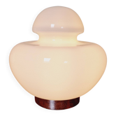 Lampe de table Space Age en opaline blanche, années 70