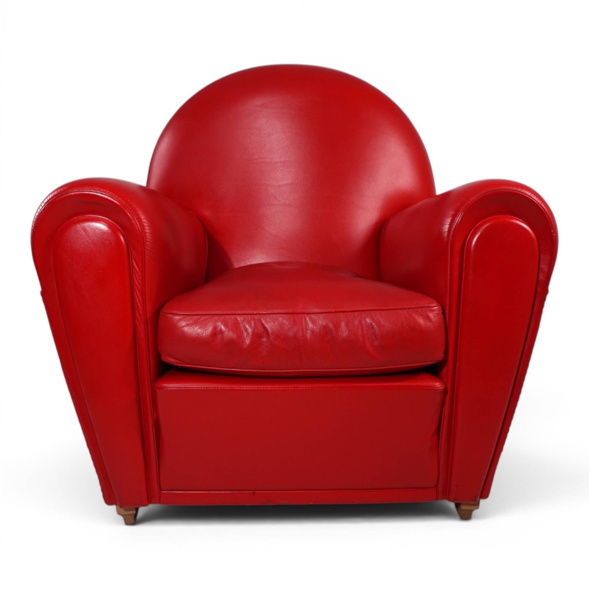 Poltrona Frau Vanity Fair Leather Armchair by Renzo Frau, 1990