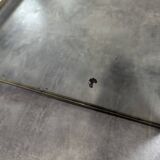 Nickel-plated bronze triptych mirror from the early 20th century.