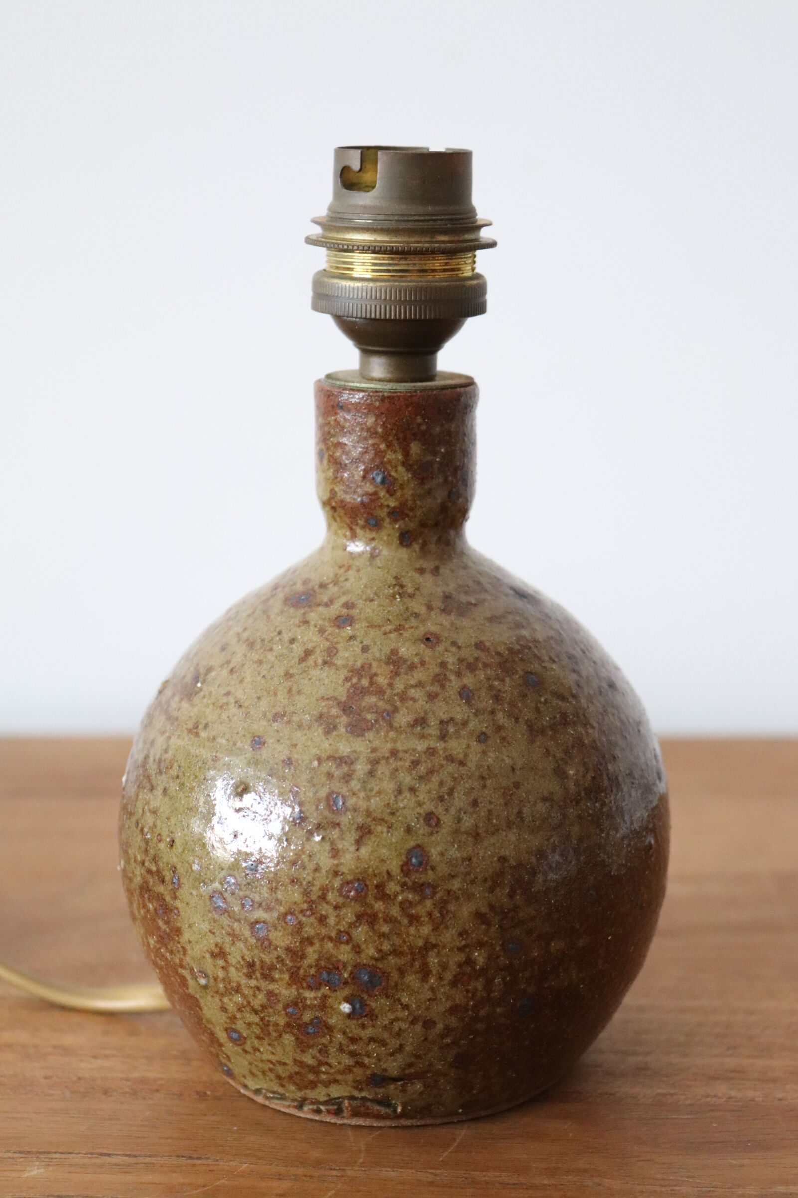 Stoneware ball lamp 60s