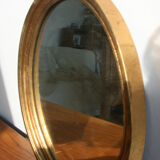 Golden mirror oval 32x25cm
