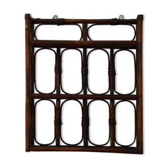 Etagère en rotin vintage