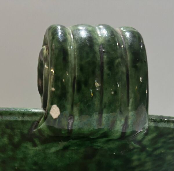 Coupe Foucard-Jourdan Vallauris en céramique verte, 1960