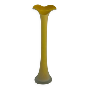 Vase années 70 en verre