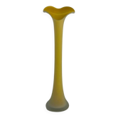 Vase années 70 en verre soufflé