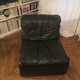 Vintage leather fireside chair