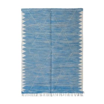 Blue Zanafi Moroccan rug 200x300 cm