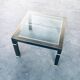 Vintage Postmodern Brushed Metal Coffee Table from Belgo Chrom / Dewulf Selection, 1980s