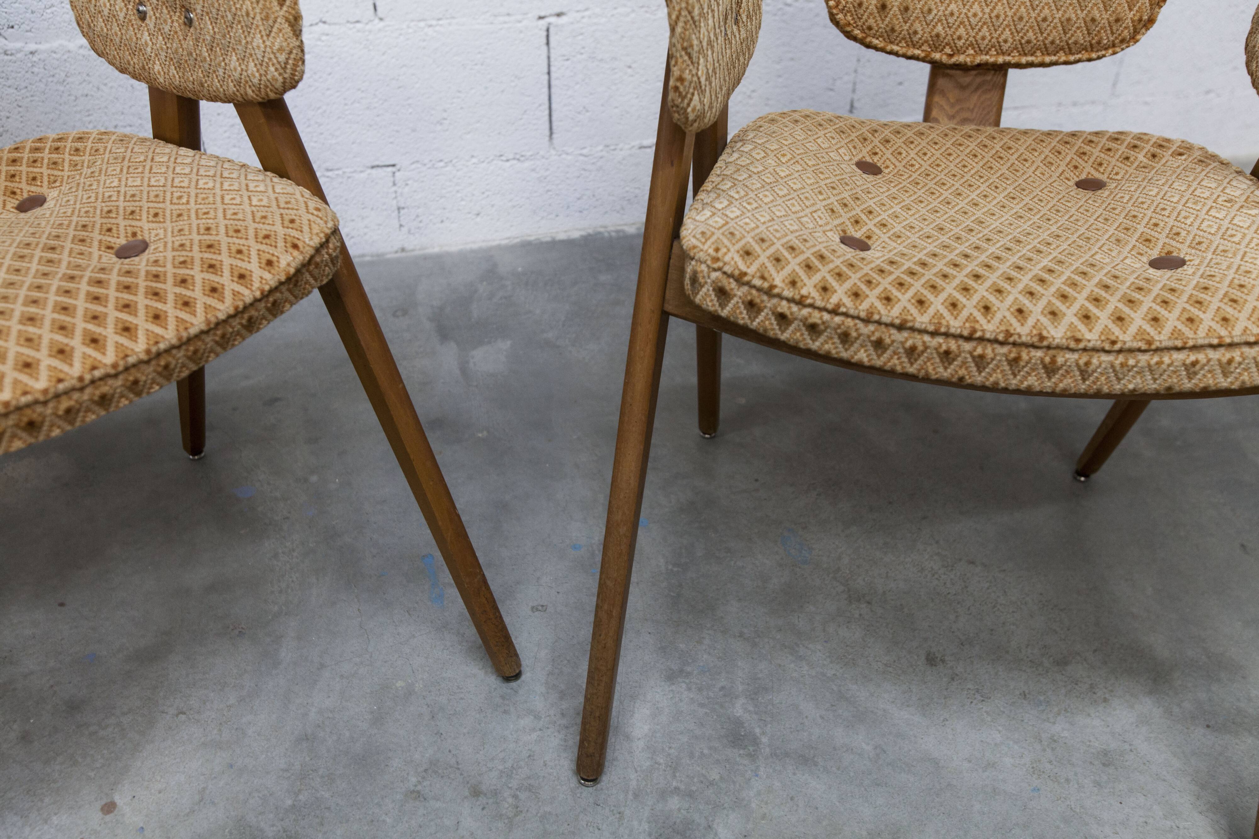 Pair of Lounge chairs by Roger Landault, ABC edition, 1950.