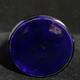 Vase Jugendstil en bleu cobalt avec guirlandes en email doré