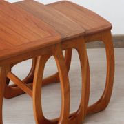Tables gigognes en teck éditées par Nathan, années 60