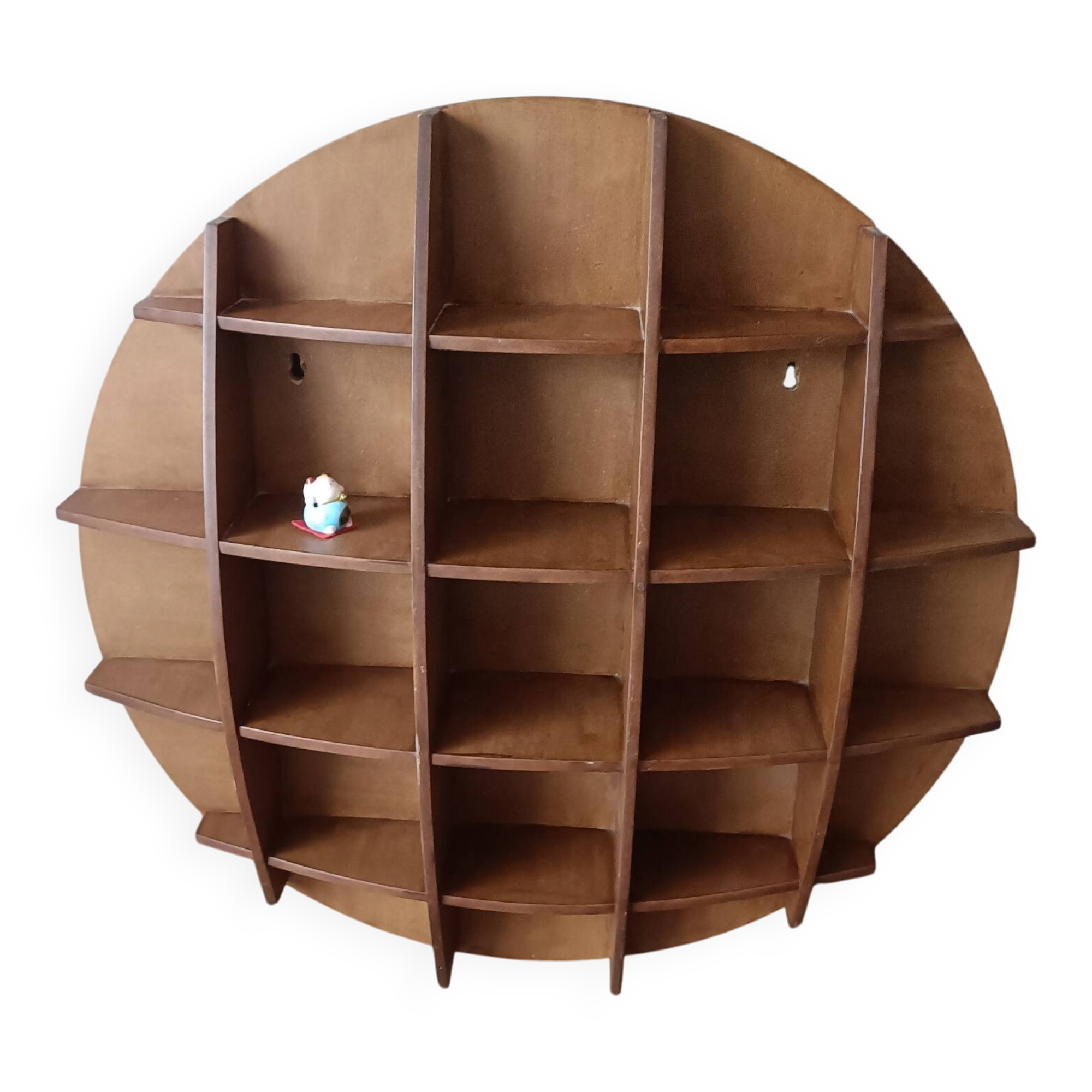 Vintage half-moon shelf