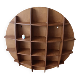 Vintage half-moon shelf