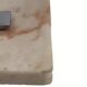 Midcentury chrome desk or table lamp, pink marble base